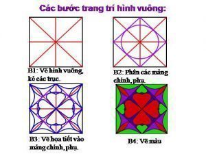 trang trí hình vuông