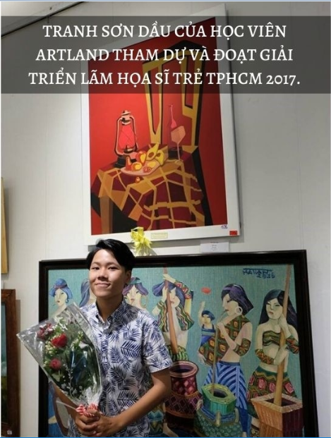 Hình 5: tranh Sơn Dầu của học viên Art Land