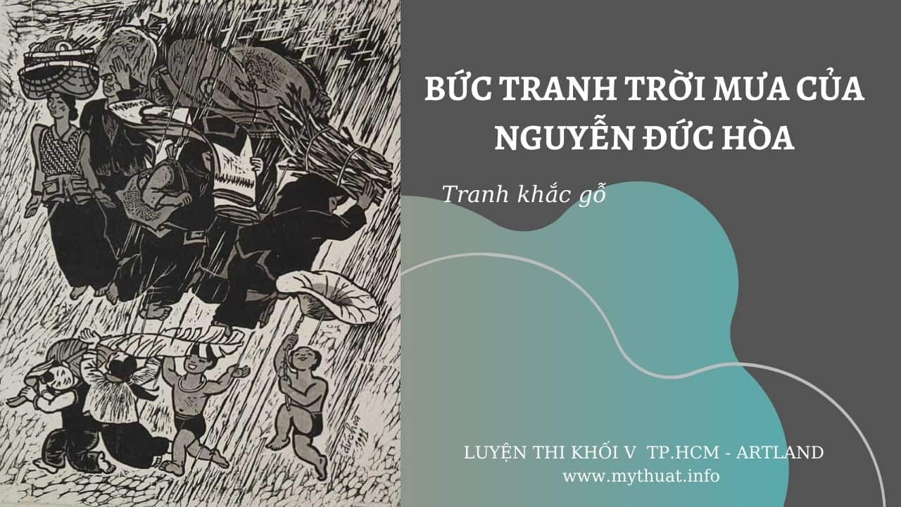 Bức tranh Trời mưa cảu Nguyễn Đức Hòa