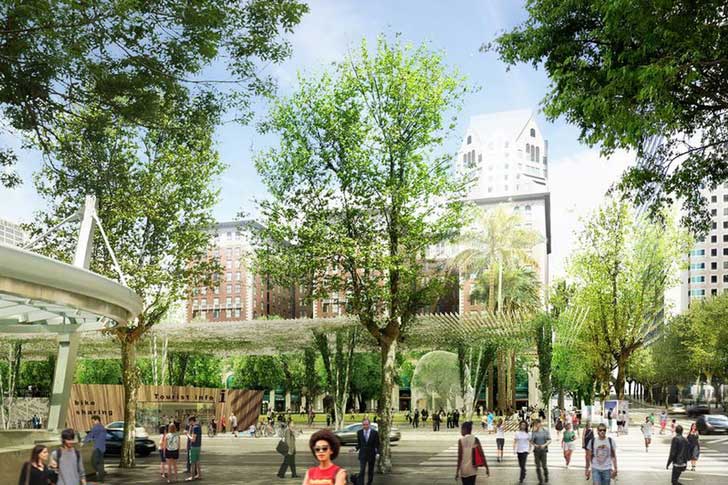 A-rendering-of-the-new-Pershing-Square-Park,-as-envisioned-by-landscape-architects-at-Agence-Ter-Agence-Ter