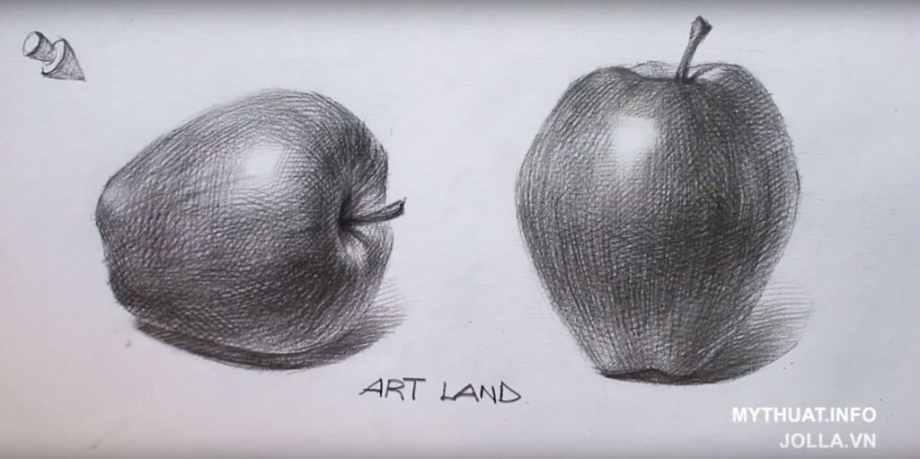 Vẽ tĩnh vật  Quy trình vẽ một quả táo cre internet  Facebook