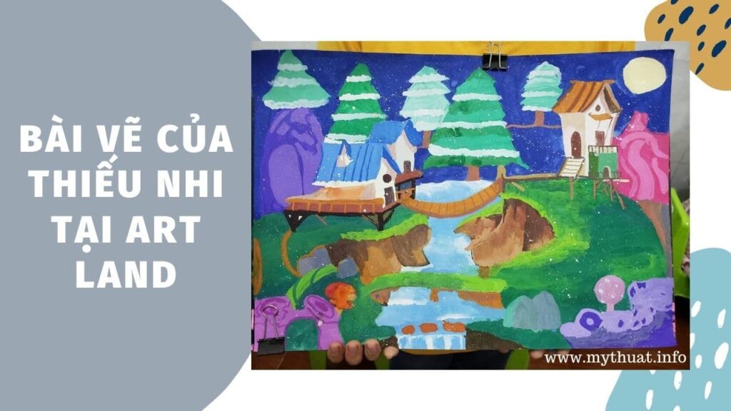 Bài vẽ của thiếu nhi tại Art Land