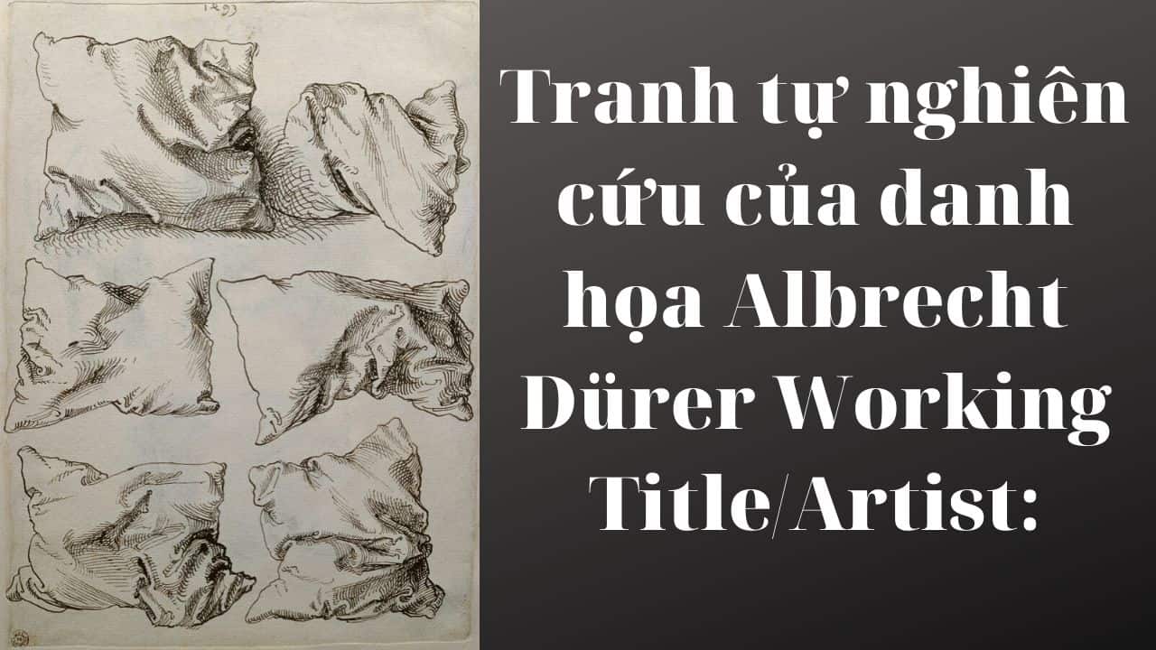 Tranh tự nghiên cứu của danh họa Albrecht Dürer Working Title/Artist: Durer: Self-Portrait, Study of Hand and Pillow/Six Pillows Department: Robert Lehman Colln Culture/Period/Location: HB/TOA Date Code: Working Date: photography by mma 1997, transparency #1AD scanned by film and media (jn) 6_18_02