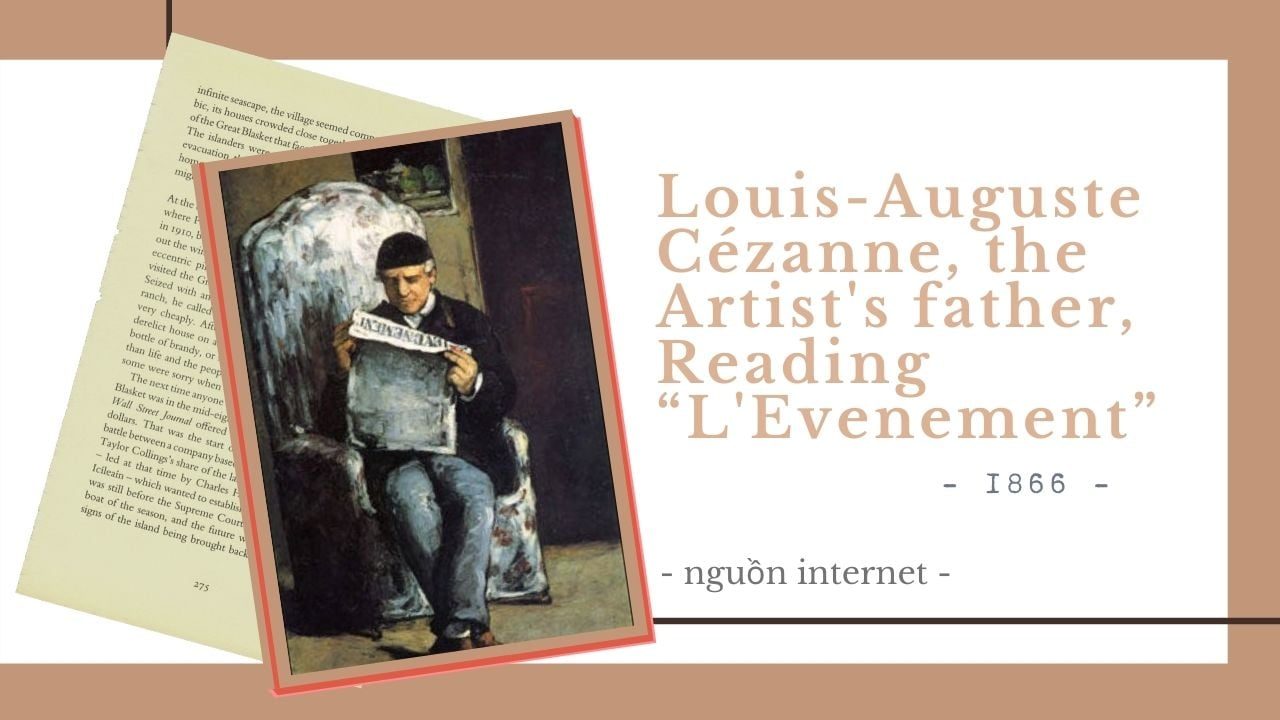 Louis-Auguste Cézanne, the Artist's father, Reading “L'Evenement” 
