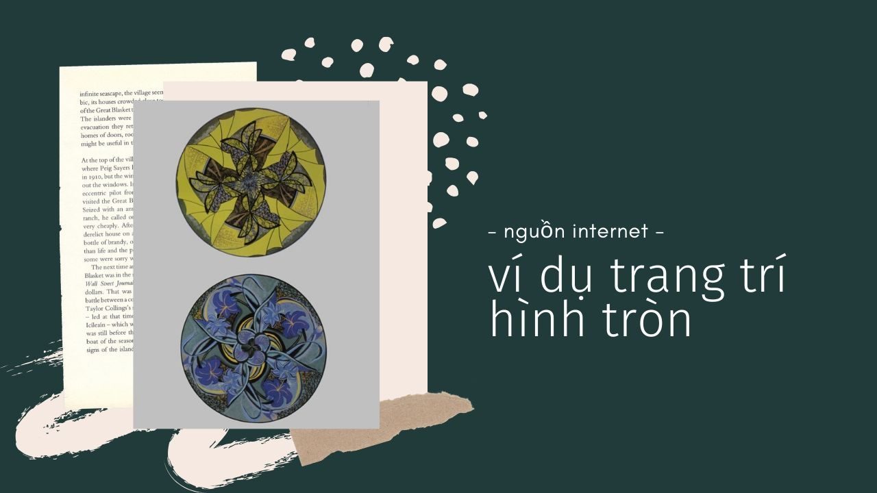 ví dụ trang trí hình tròn