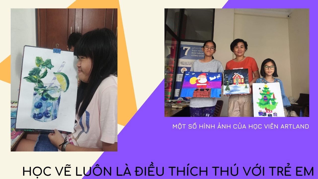 Học vẽ là điều thích thú của trẻ