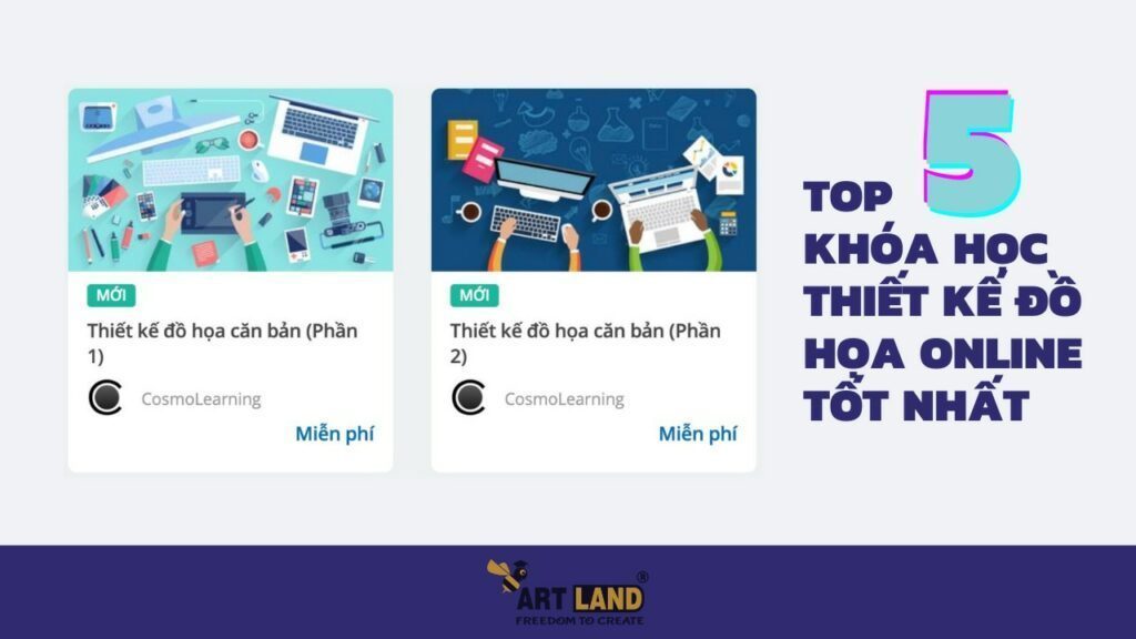 top 5 khóa học thiết kế đồ họa online tốt nhất