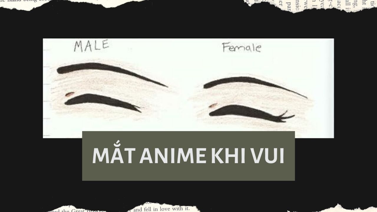 hướng dẫn vẽ anime mắt vui