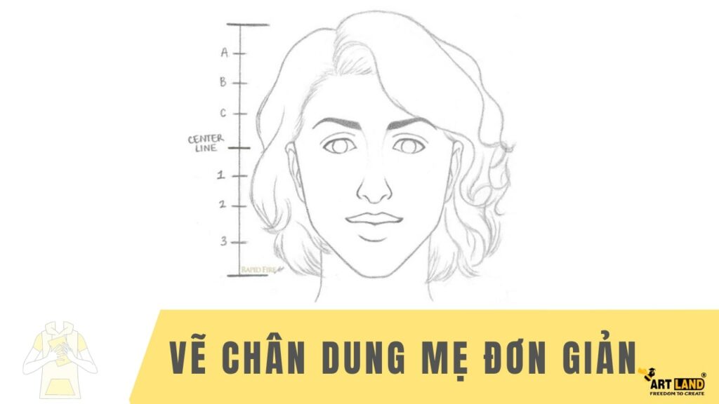 vẽ chân dung mẹ