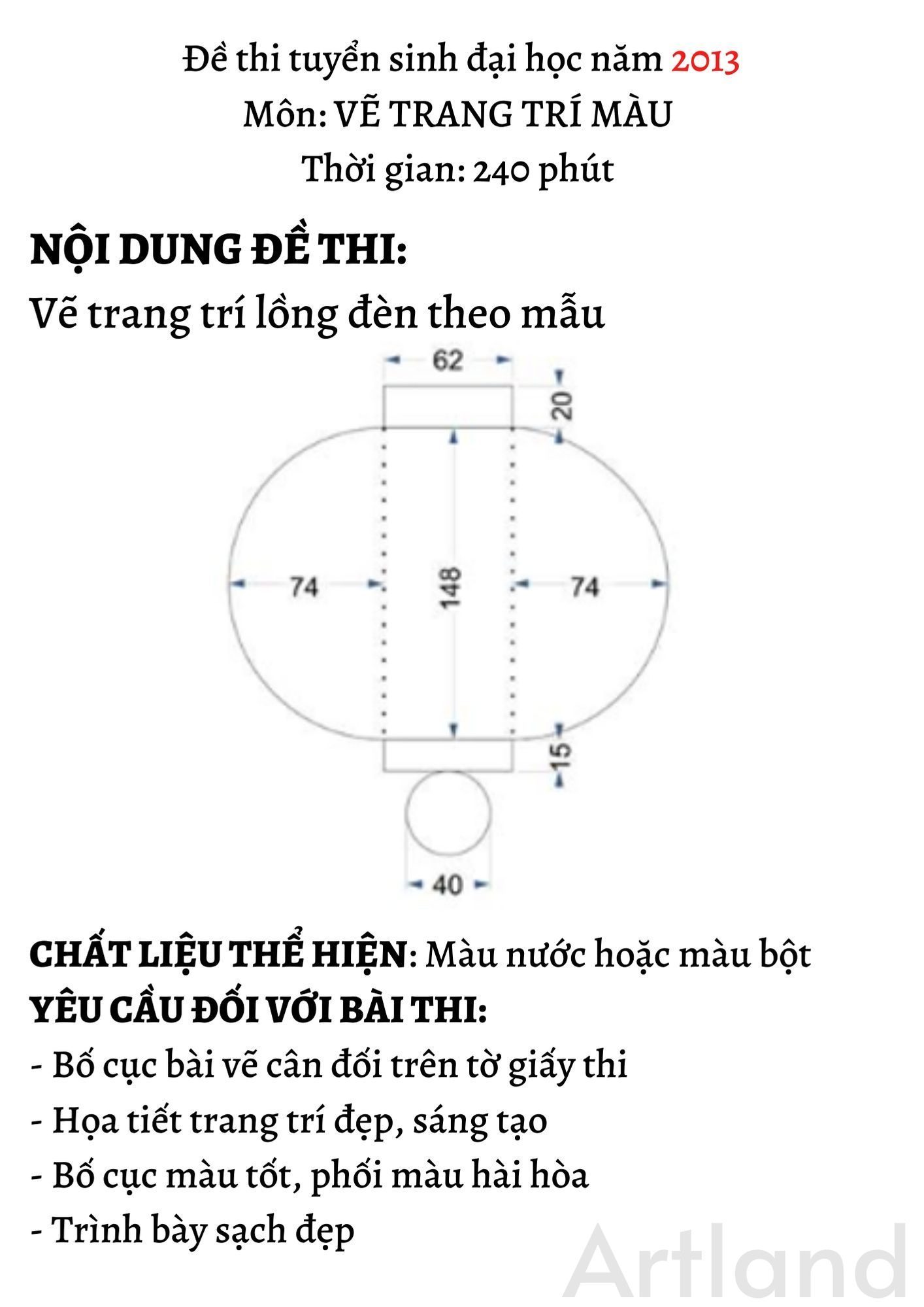 Đề thi khối H năm 2013