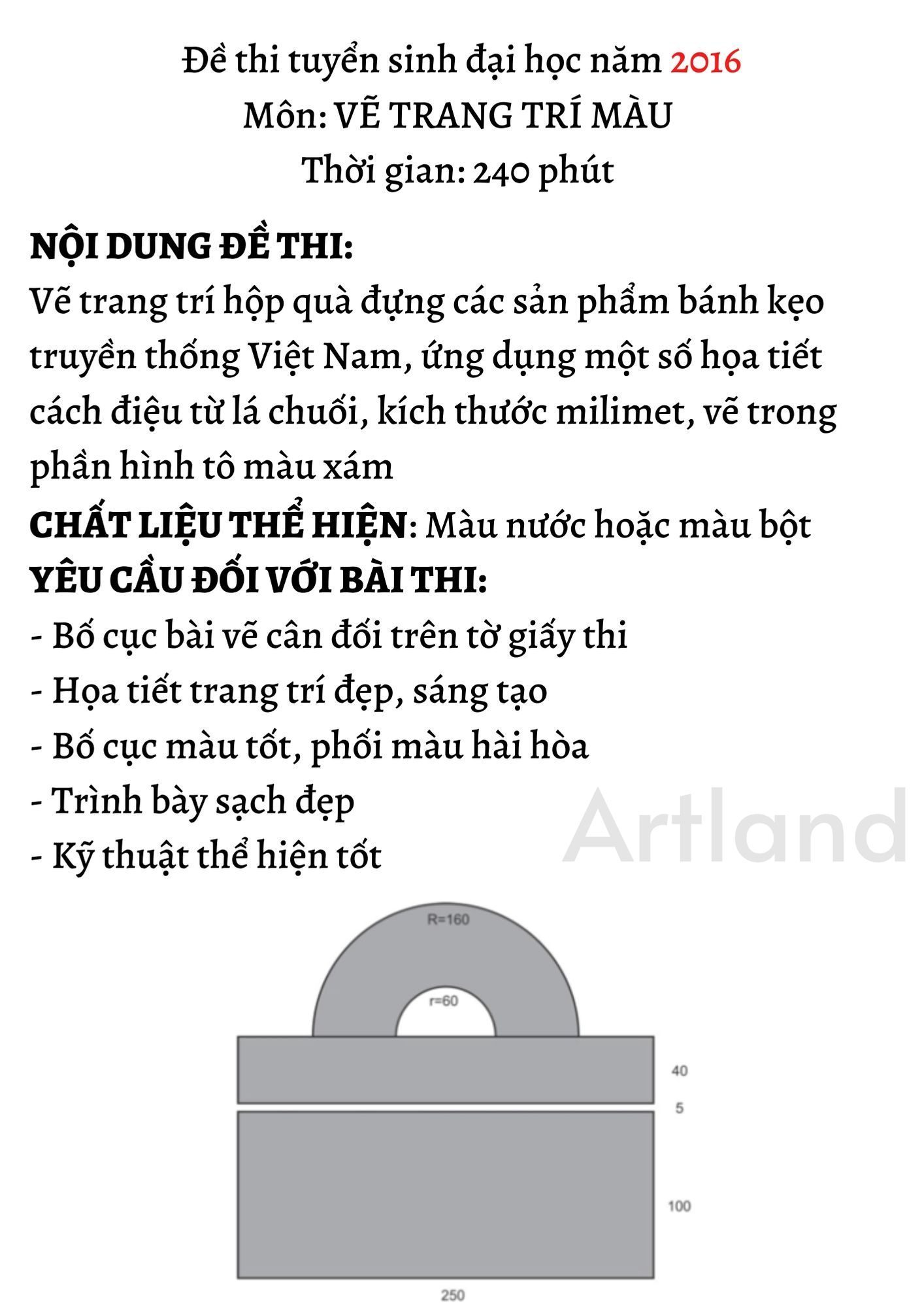 Đề thi Khối H năm 2016