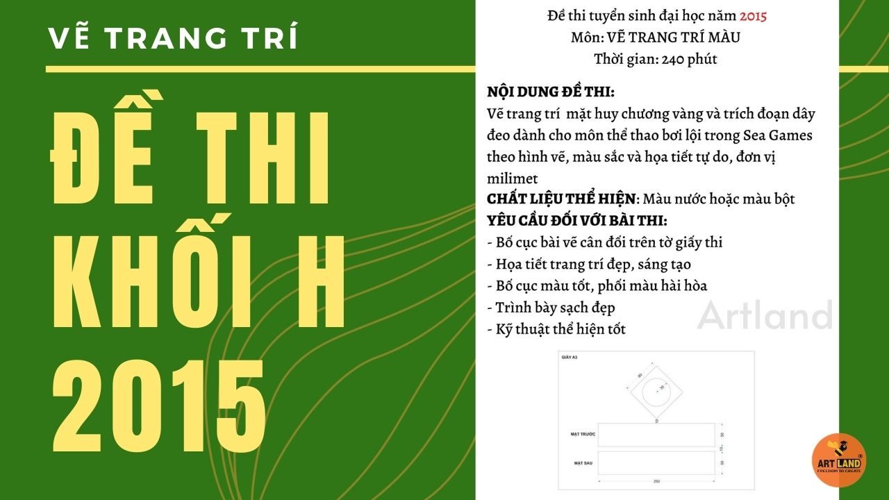 Đề thi trang trí màu Khối H 2015