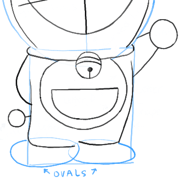 cách vẽ doraemon