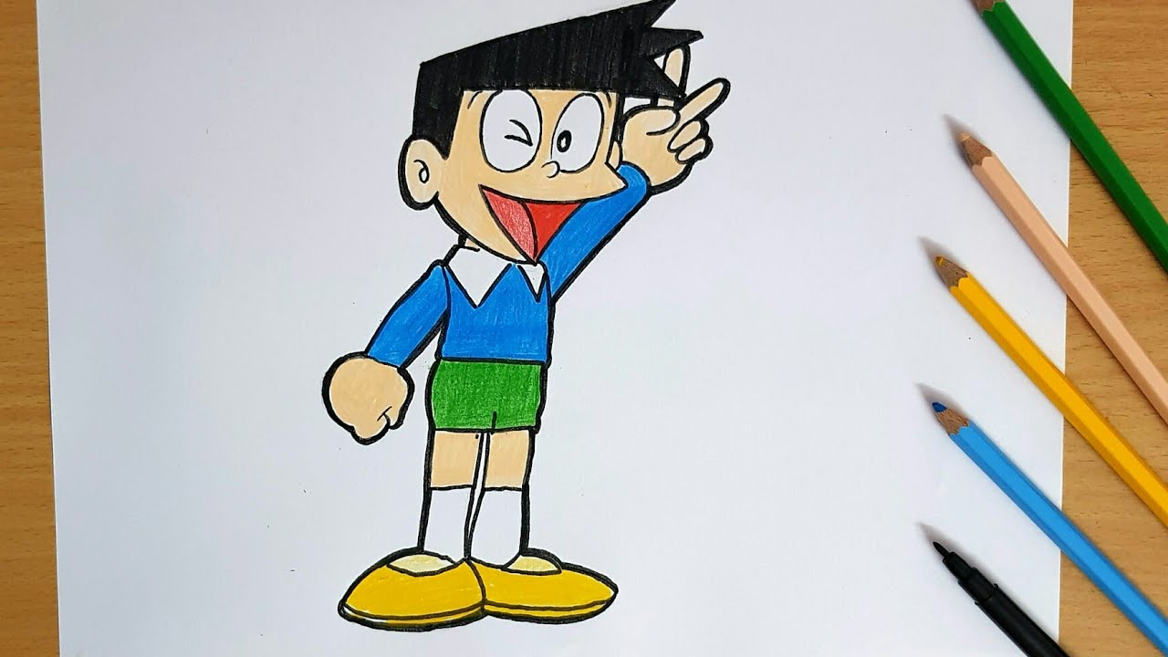 Cách vẽ Suneo
