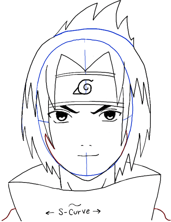 vẽ sasuke uchiha