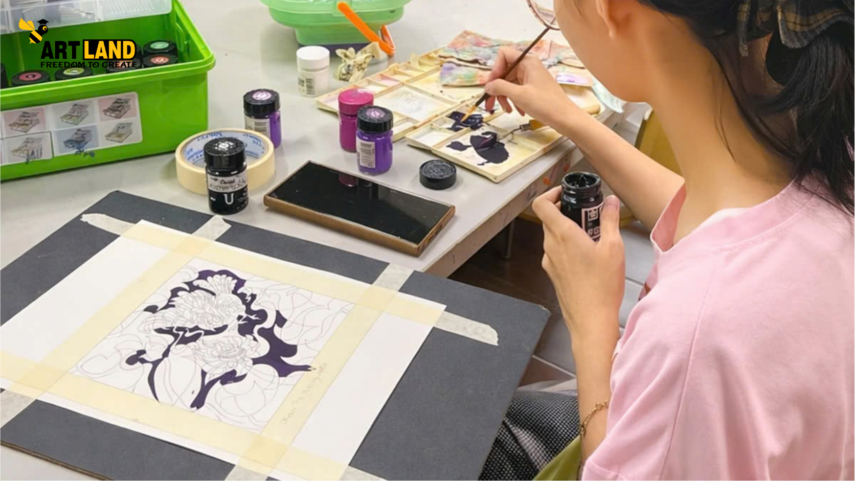 Quy trình thực hiện một bài trang trí màu