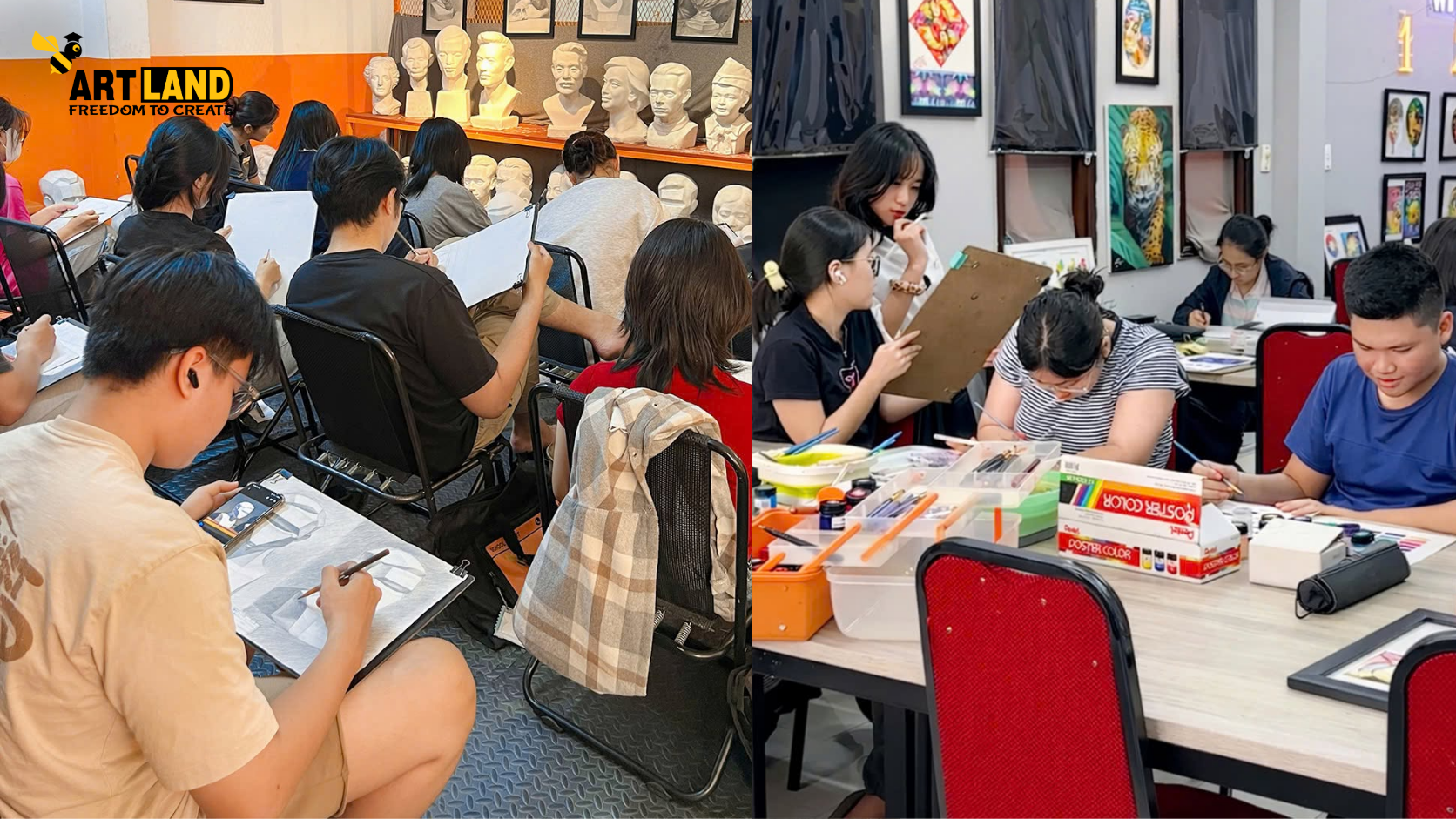 Lộ trình luyện thi vẽ tại Art Land