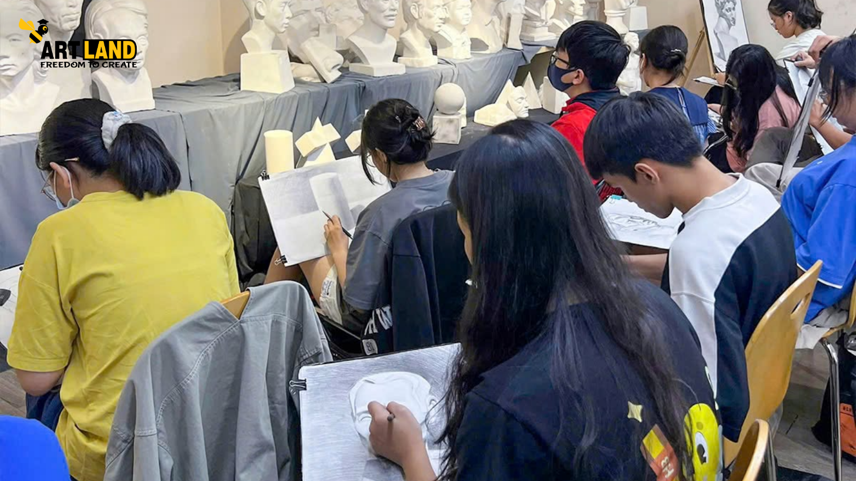 lộ trình luyện thi vẽ Art Land